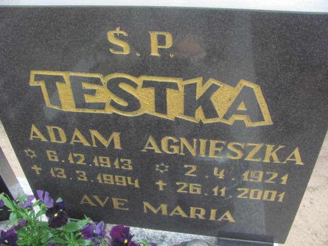 Agnieszka Testka 1921 Osielsko - Grobonet - Wyszukiwarka osób pochowanych