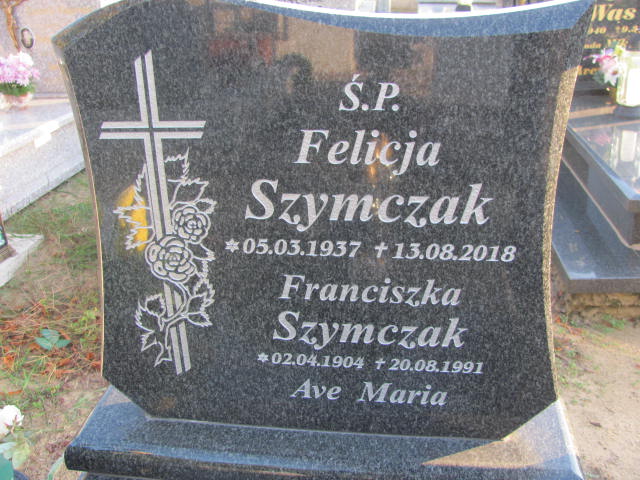 Franciszka Szymczak 1904 Osielsko - Grobonet - Wyszukiwarka osób pochowanych