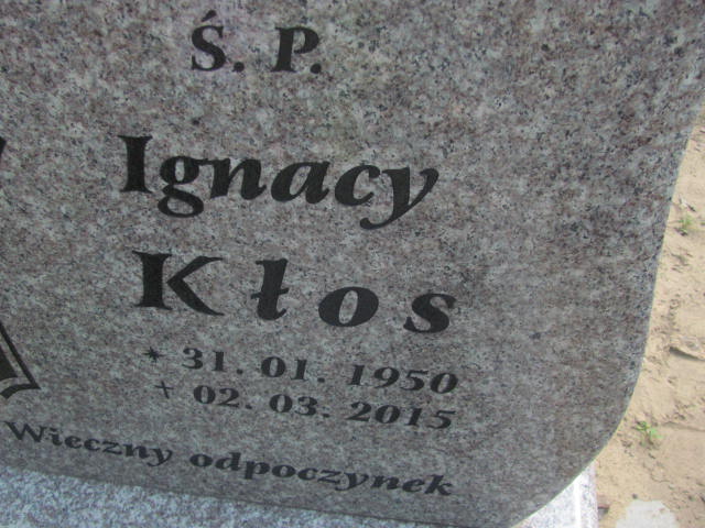 Ignacy Leon Kłos 1950 Osielsko - Grobonet - Wyszukiwarka osób pochowanych