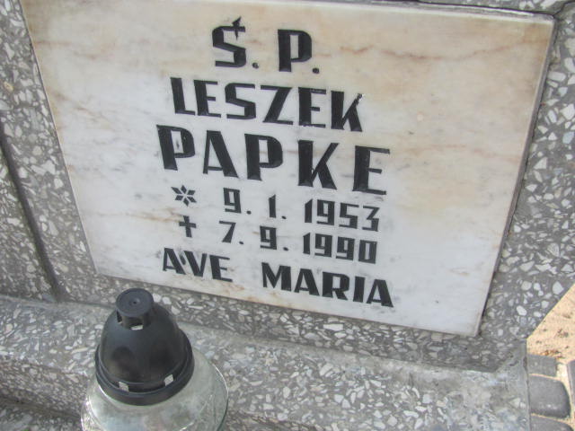 Leszek Papke 1953 Osielsko - Grobonet - Wyszukiwarka osób pochowanych