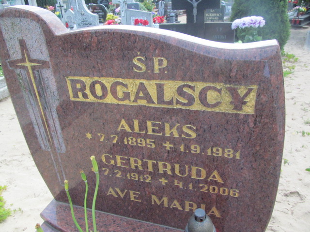 Gertruda Rogalska 1912 Osielsko - Grobonet - Wyszukiwarka osób pochowanych