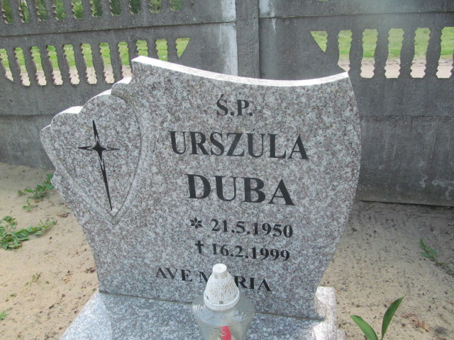 Urszula Duba 1950 Osielsko - Grobonet - Wyszukiwarka osób pochowanych